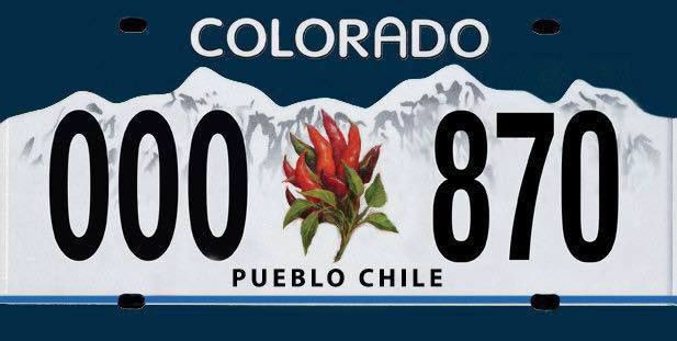 Coloradans can now spice up their rides with Pueblo Chile plates